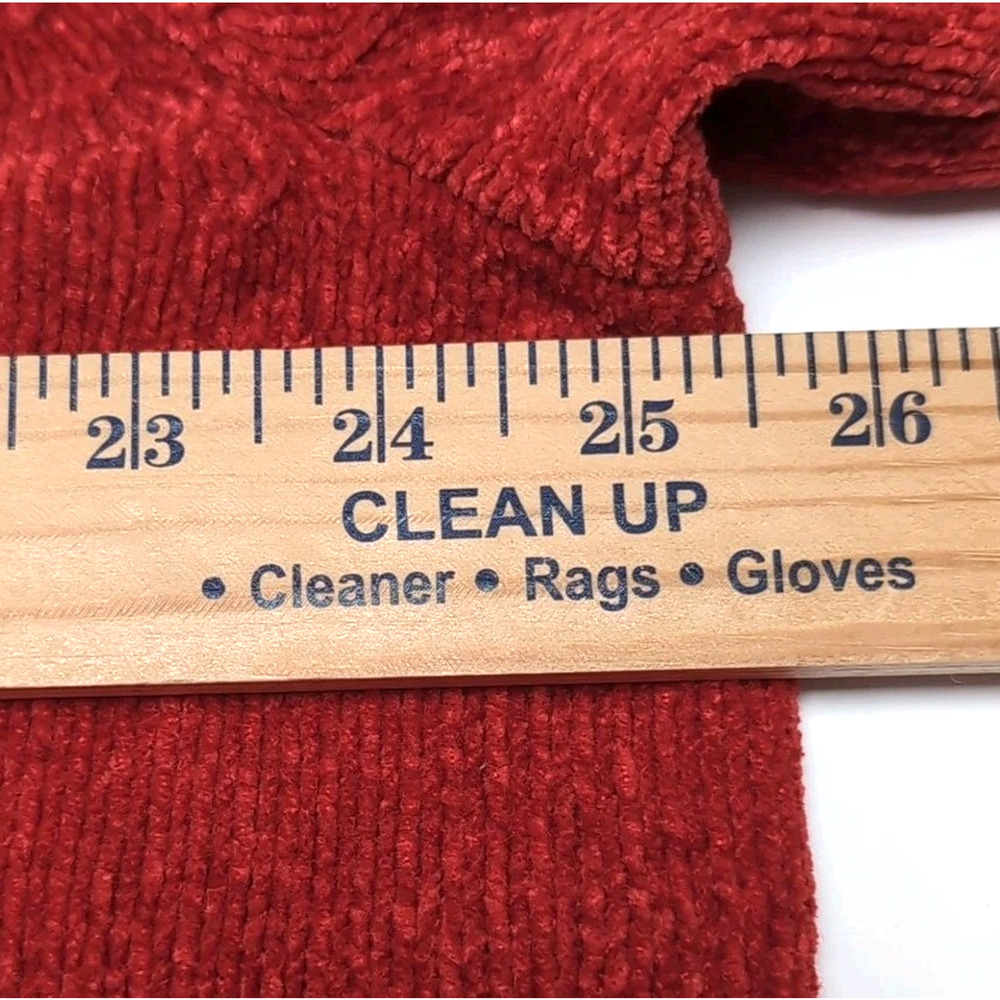 Quacker Factory Embellished Sweater Womens‎ Plus Size 1X Red Chenille NEW NWT - Picture 13 of 15